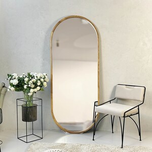 Wooden Wall Mirror, Large Wooden Mirror, Large Mirror, Large Wall ...