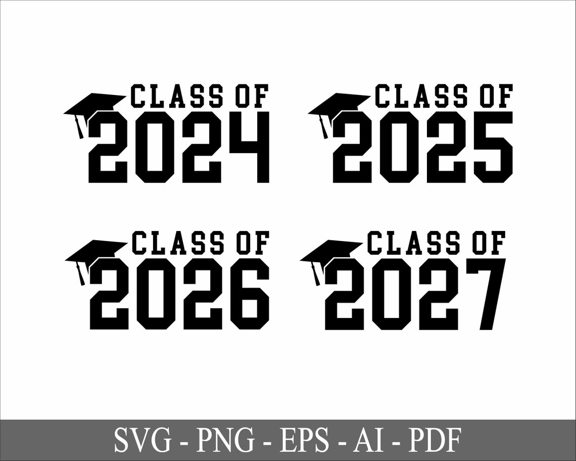 Class of 2024 SVG Class of 2024 Seniors 2024 Svg Dxf Graduation Svg