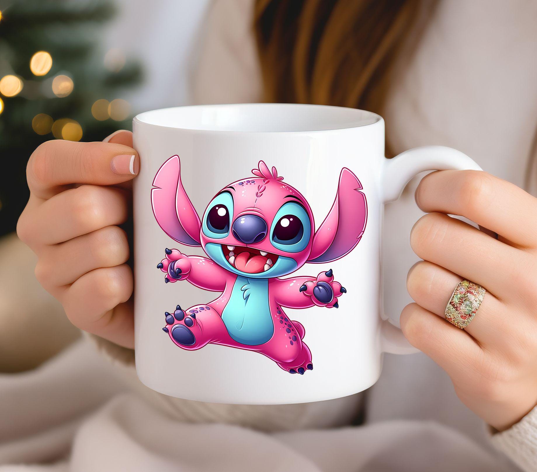 6 PNG Pink Stitch Design Cute Stitch Png High Quality Sublimation