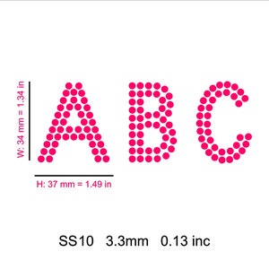 Pink Font Rhinestone Rhinestone Font Template Rhinestone SS10 Alphabet Design Svg Png Cdr ...