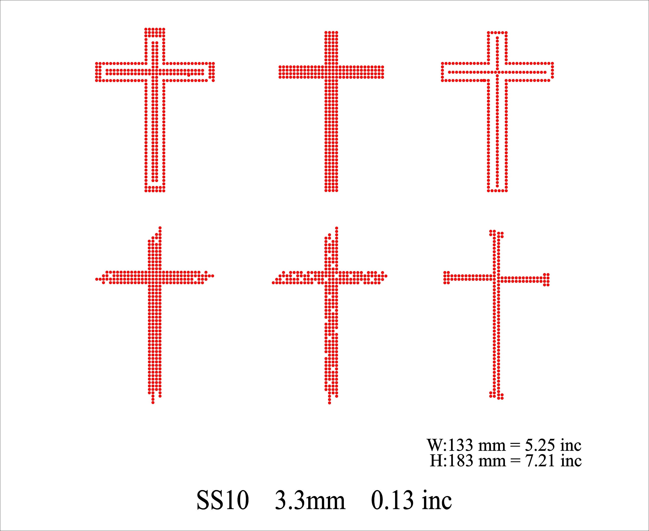 Rhinestone Cross Template Rhinestone Cross Design Svg Png File ...