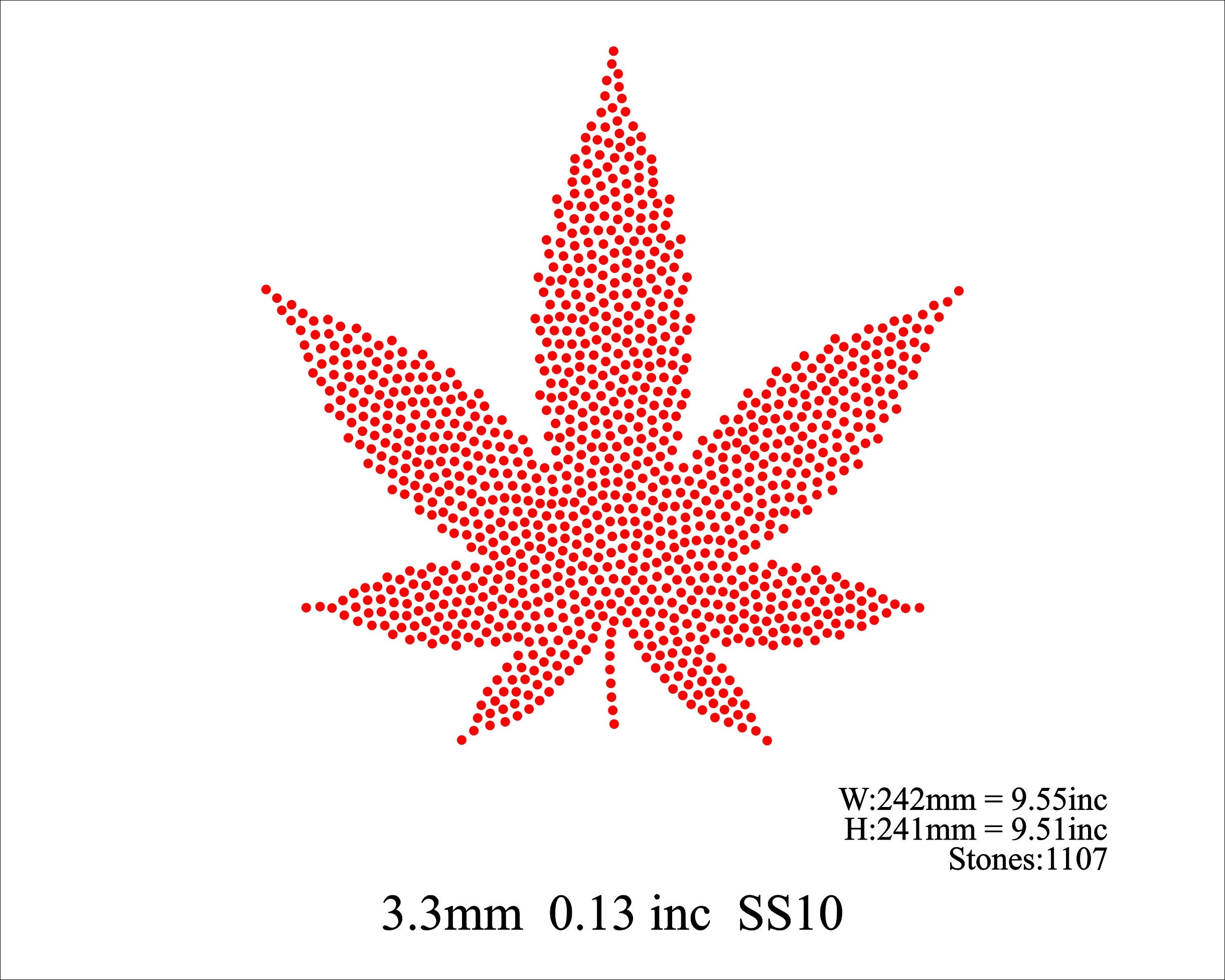 Rhinestone Weed Plant Template Rhinestone Marijuana Leaf Design Svg Png ...