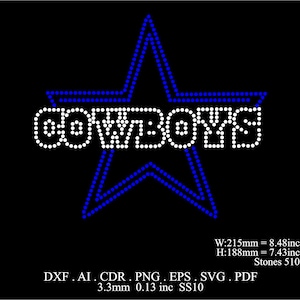 Dallas Cowboys Star Flag Custom Stencil – My Custom Stencils