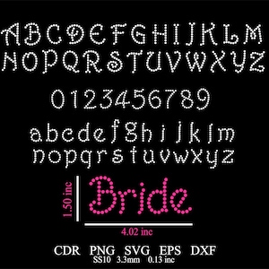 Rhinestone Font Template Svg Rhinestone Alphabet Design SS10 Svg Png Cdr Dxf Files Rhinestone Font Letters Template Download File svg