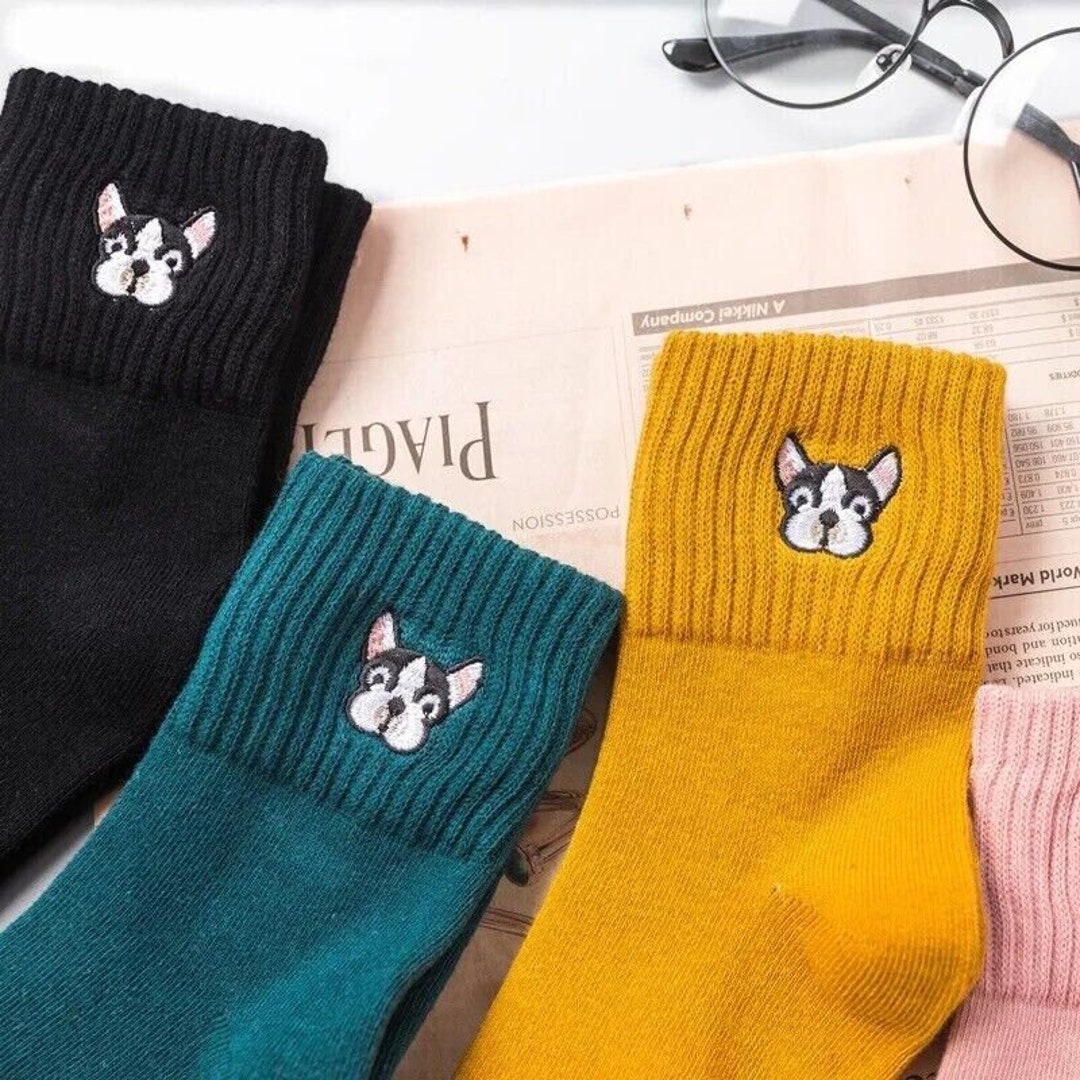 French Bulldog Womens Socks, Gift for Her, Dog Socks, Dog Owner Gift ...