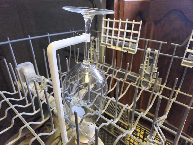3D Printed Dishwasher Wine Glass Holder, Glassware Organizer Rack for