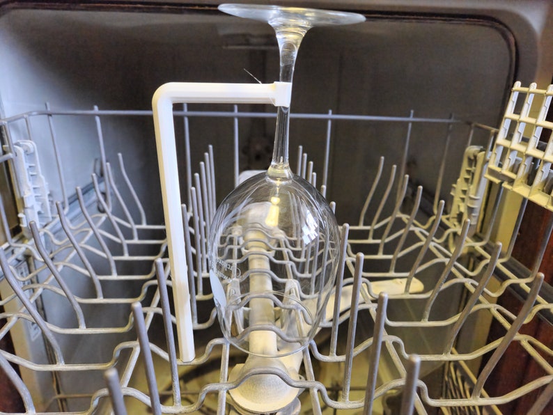 3D Printed Dishwasher Wine Glass Holder, Glassware Organizer Rack for