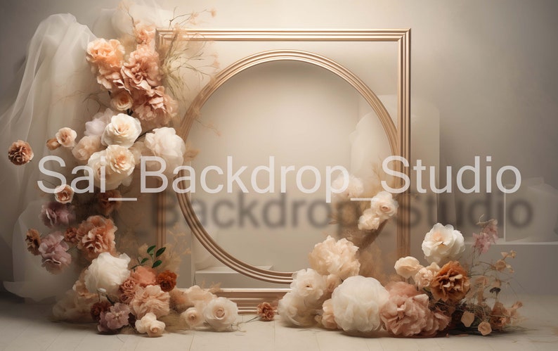 Frame in Digital Backdrops Set of 15, Maternity Backdrop Overlays ...