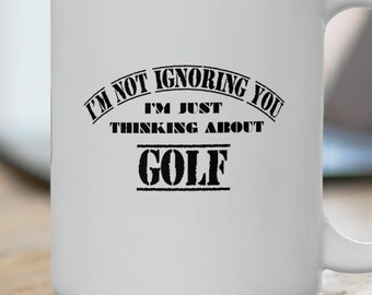 Taza de golf divertida: regalo sarcástico para golfistas, cerámica de 433 ml