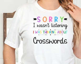 Camiseta divertida de crucigramas: un regalo sarcástico para los amantes de los crucigramas