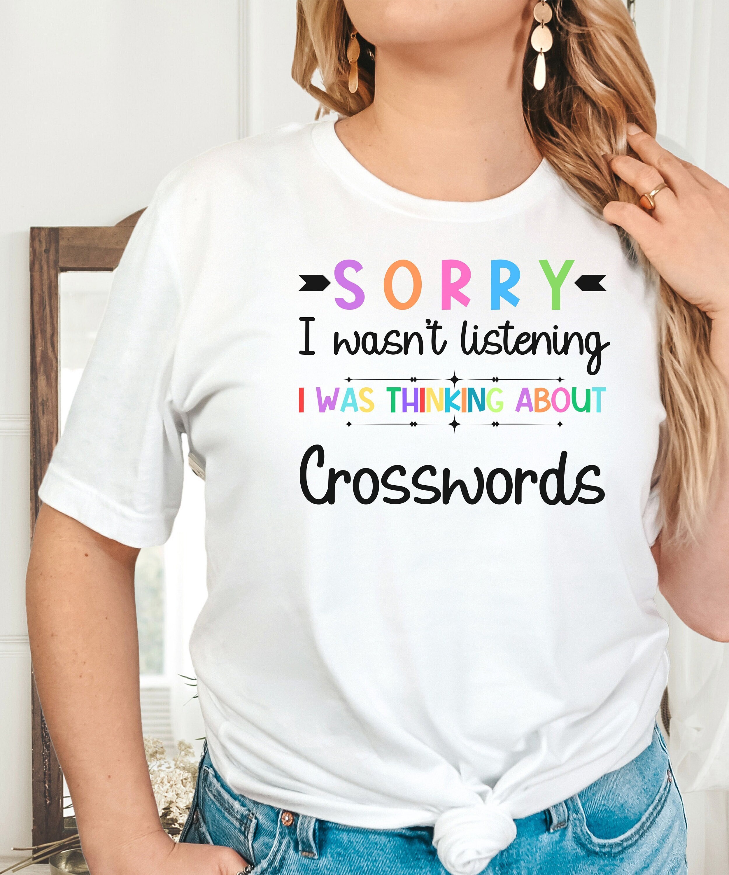 Maglietta divertente con cruciverba: regalo sarcastico per gli