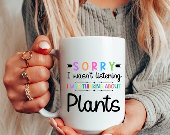 Taza para amantes de las plantas: regalo sarcástico y divertido, cerámica de 433 ml