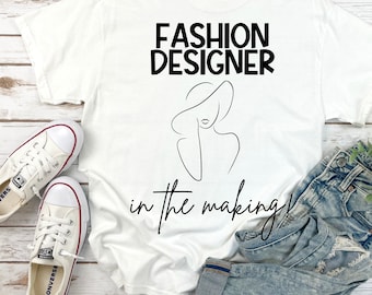 Camiseta de diseñador de moda en ciernes: camiseta unisex de algodón grueso