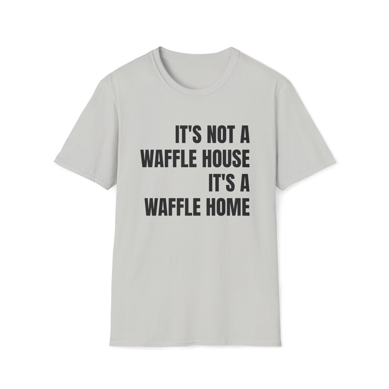 Waffel Home Softstyle Tee | Witziges Unisex T-Shirt Bild 9