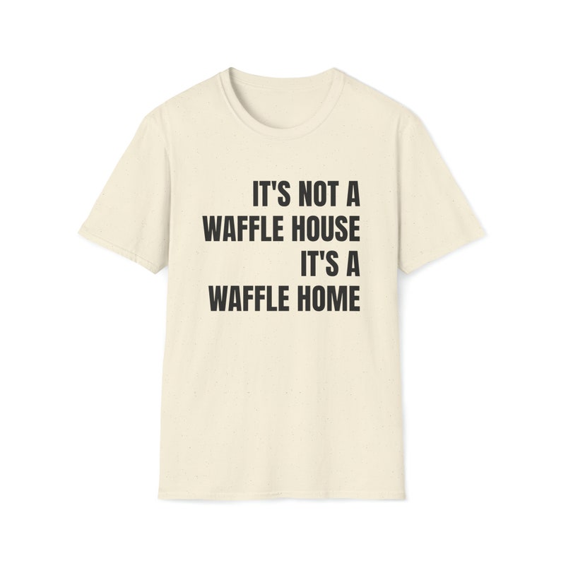 Waffel Home Softstyle Tee | Witziges Unisex T-Shirt Bild 8