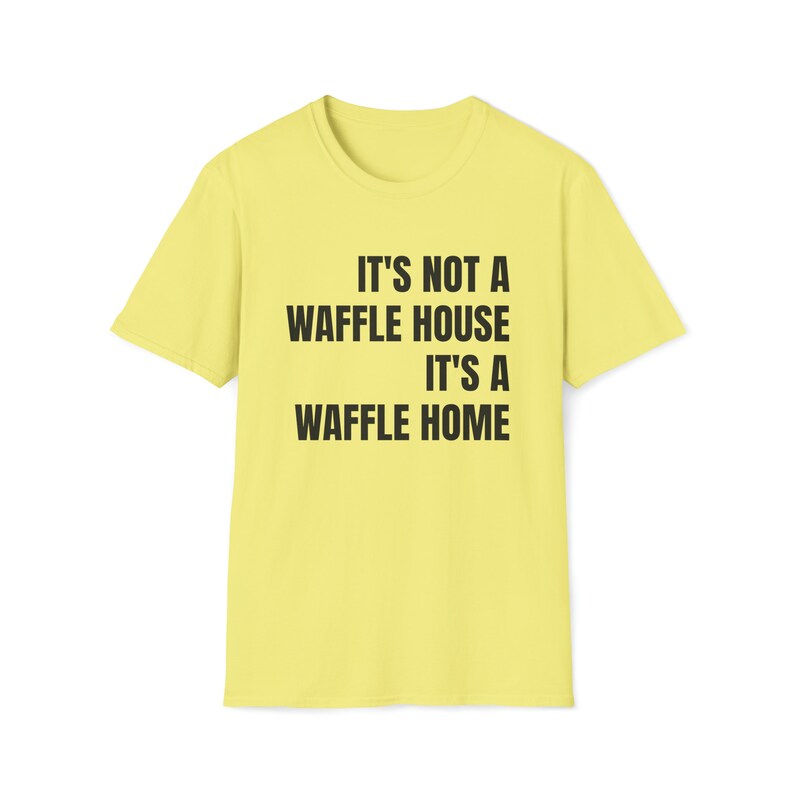 Waffel Home Softstyle Tee | Witziges Unisex T-Shirt Bild 7