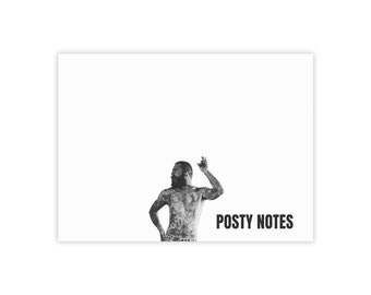Bloc de notas adhesivas Post Malone / Posty Notes, regalo ingenioso