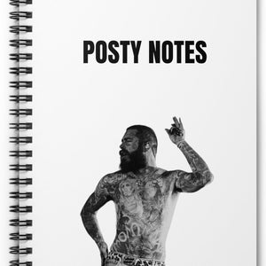 POSTY NOTES | Post Malone | Post-it Notes | Posty | Notepad | Notes | Spiral Notebook - Ruled Line