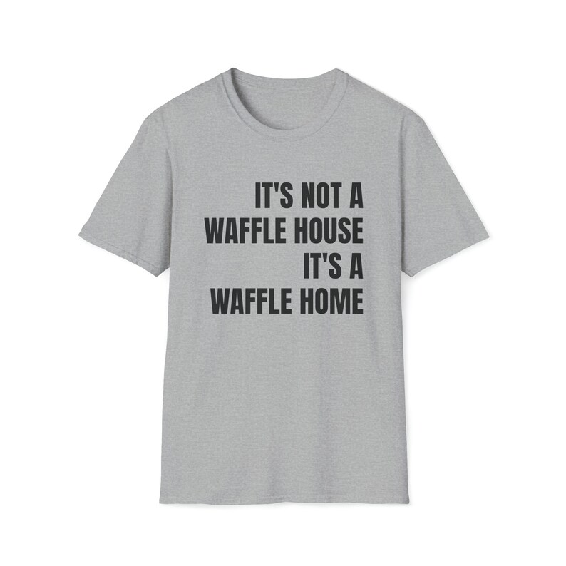 Waffel Home Softstyle Tee | Witziges Unisex T-Shirt Bild 5