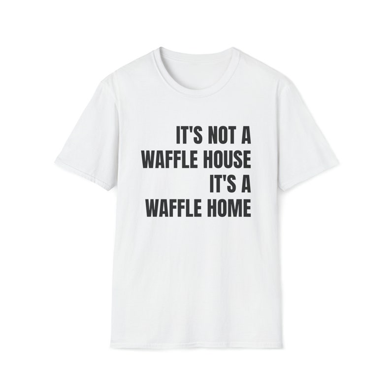Waffel Home Softstyle Tee | Witziges Unisex T-Shirt Bild 6