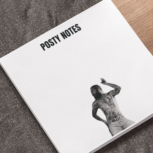 POSTY Notes Post-it Note Pads | Post Malone | Music | Post-it | Posty | Posty Notes | Punny | Puns | Note Pads |