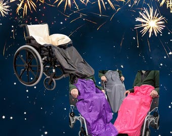 Fleece Wheelchair Cosy | Adult Windproof & Waterproof Leg Cover | Warm Fleece Leg Blanket | Vibrant Colours