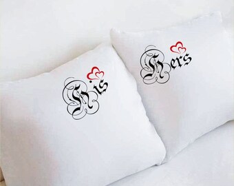 HIS & HERS PILLOWCASES