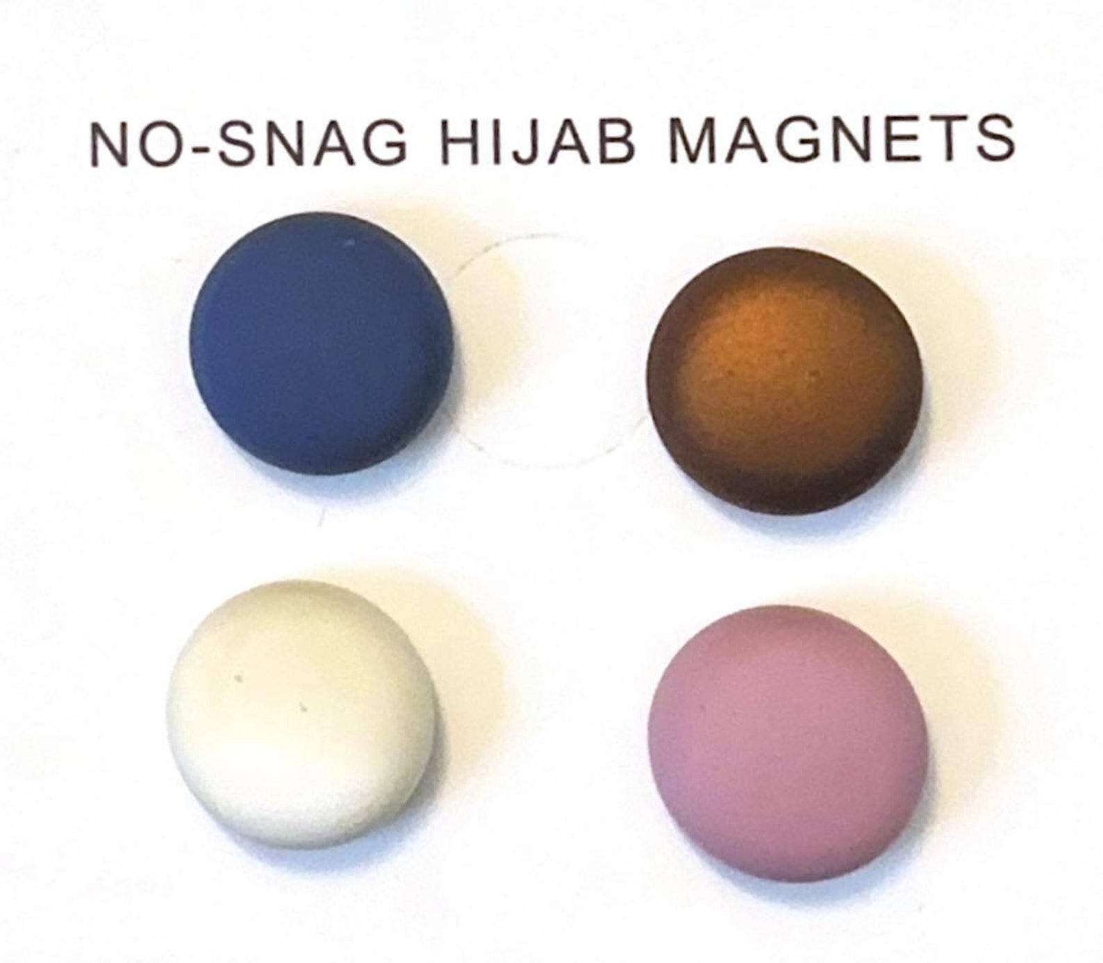 Snag-Free Hijab Magnet Pins Set Of 4 - Strong Magnetic Hijab Pins In Matte Metallic Colors