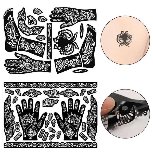 Henna Stencil Etsy
