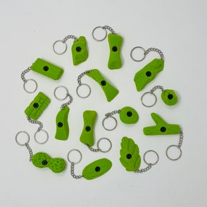 Keychains set of 13, rock climbing holds