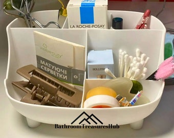 Panier de rangement, Rangement de salle de bain, Porte-objets, Panier de salle de bain, Panier à linge moderne, Organiseur de produits de beauté