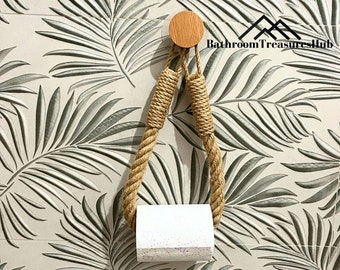 Wall Mounted Toilet Paper Holder, Toilet Paper Holder, Bathroom Toilet Paper Holder, Bathroom Accessories, Hemp Rope, Toilet Roll Holder