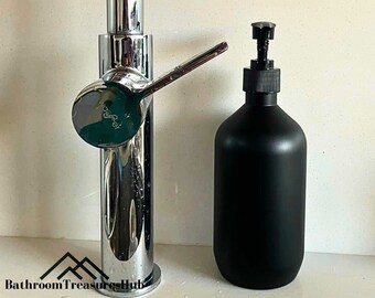 Weiße Keramik-Handseifenspender 300 Ml – Elegante Pumpflasche Für Badezimmer & Dusche