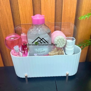 Storage Basket, Bathroom Storage, Object Holder, Bathroom Hamper, Modern Hamper, Cosmetic Organizer imagem 1