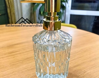 Glass Soap Dispenser, Hand Soap Dispenser, Soap Dispenser, Refillable Soap Dispenser, Hand Wash Bottle, Liquid Soap Dispenser, Hand Pump