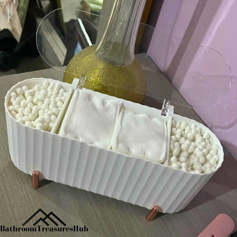 Storage Basket, Bathroom Storage, Object Holder, Bathroom Hamper, Modern Hamper, Cosmetic Organizer imagem 3