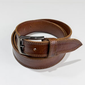 Handmade Leather Belt, Brown Leather Belt, Full Grain Leather Belt, Mens Leather Belt, Womens Belt, Waistband, Gift for Him, Gift belt