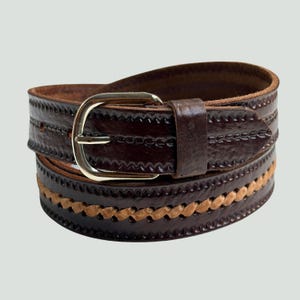 Handmade Leather Belt, Brown Leather Belt, Full Grain Leather Belt, Mens Leather Belt, Womens Belt, Waistband, Gift for Him, Gift belt