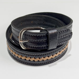 Handmade Leather Belt, Black Leather Belt, Full Grain Leather Belt, Mens Leather Belt, Womens Belt, Waistband, Gift for Him, Gift belt