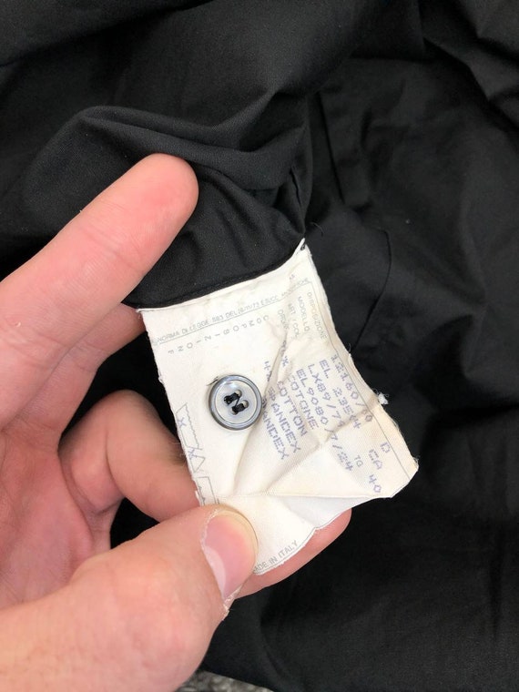 Helmut Lang Black Button Up Mens Pocket Shirt Ava… - image 3