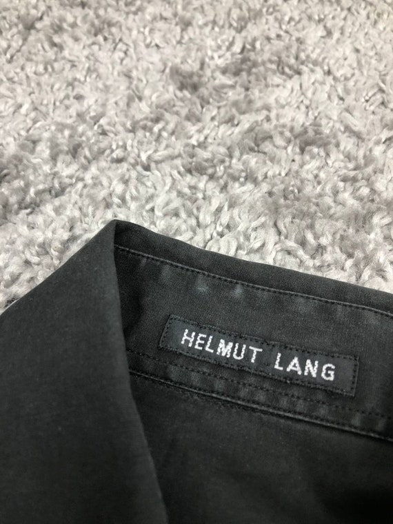 Helmut Lang Black Button Up Mens Pocket Shirt Ava… - image 7