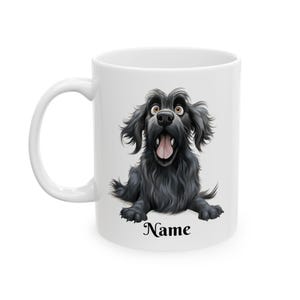 Newfoundland Ceramic Mug, Personalized Dog Lover Coffee Cup, Custom Pet Portrait Gift, Puppy Owner Tea Mug, Animal Lover Kitchen Decor, Pet