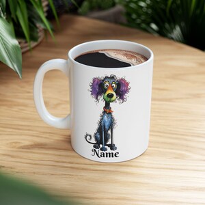 Poodle Ceramic Mug, Personalized Dog Lover Coffee Cup, Custom Pet Portrait Gift, Puppy Owner Tea Mug, Animal Lover Kitchen Decor, Pet