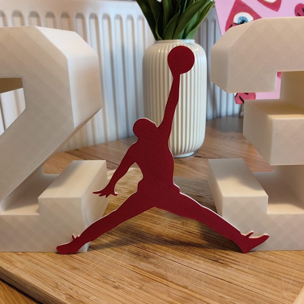 Michael Jordan Jumpman Logo Dekoration für NBA Fans 3D gedruckt