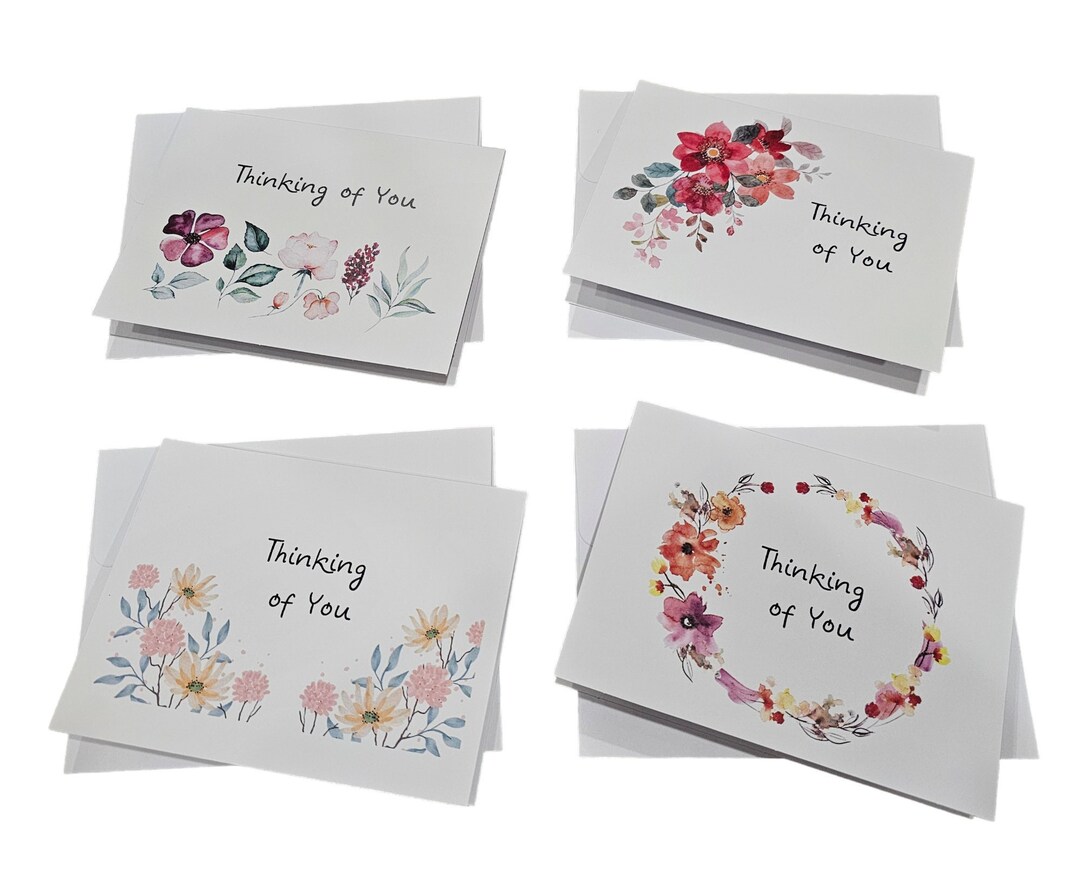 Note Cards, Assorted Wild Flower Greetings, Blank Note Card Set, Floral ...