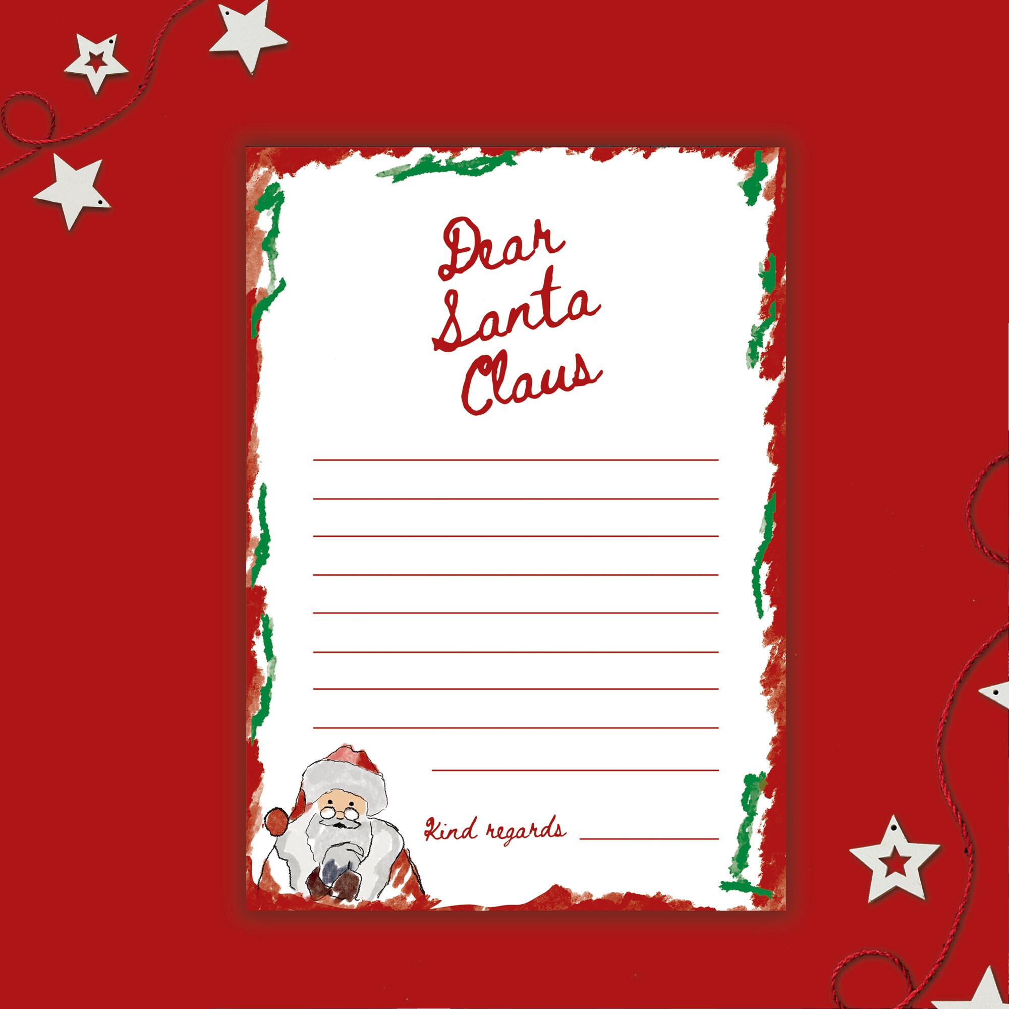 Letter to Santa Claus Printable, Letter Santa Claus, Letter Santa Claus ...