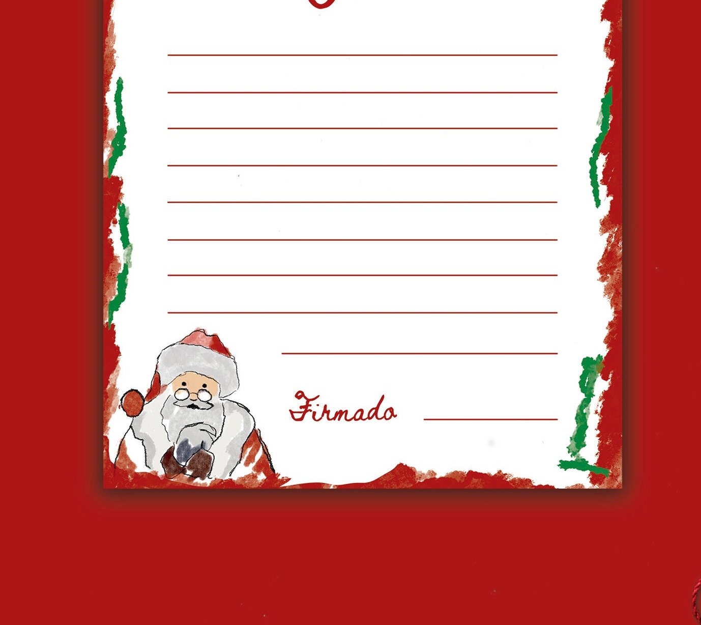 Letter to Santa Claus Printable, Letter Santa Claus, Letter Santa Claus ...