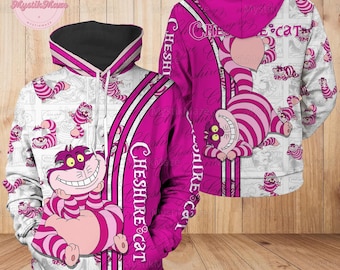 Cheshire Cat Hoodie, Cheshire Cat Hoodie Men, Cheshire Cat Adult Hoodie, Disney Cheshire Cat Hoodie, Disney Cheshire Trendy Hoodie