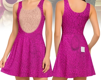 Lots O Huggin Bear Cosplay Costume Dress, Disney Lotso Bear Skater Dress, Toy Story Character Women Dress, Halloween Gift For Her