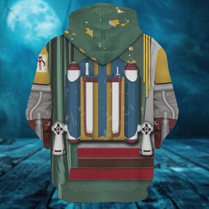 Boba Fett Costume Hoodie Sweatshirt T-Shirt Joggers, Halloween Star Wars Cosplay, Disney Movie Shirt, Boba Fett Zip Hoodie, Movie Lover